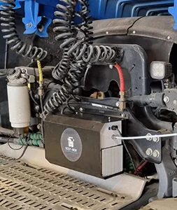 ECO3-BOX geïnstalleerd op vrachtwagen